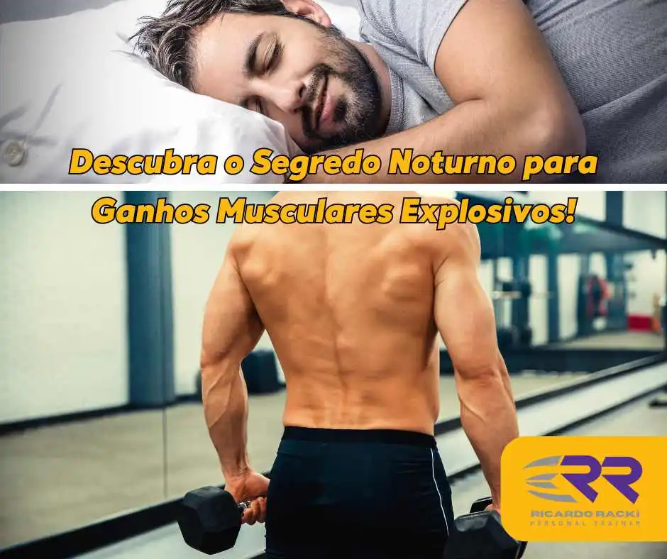 Homem musculoso na academia e outro dormindo tranquilamente.