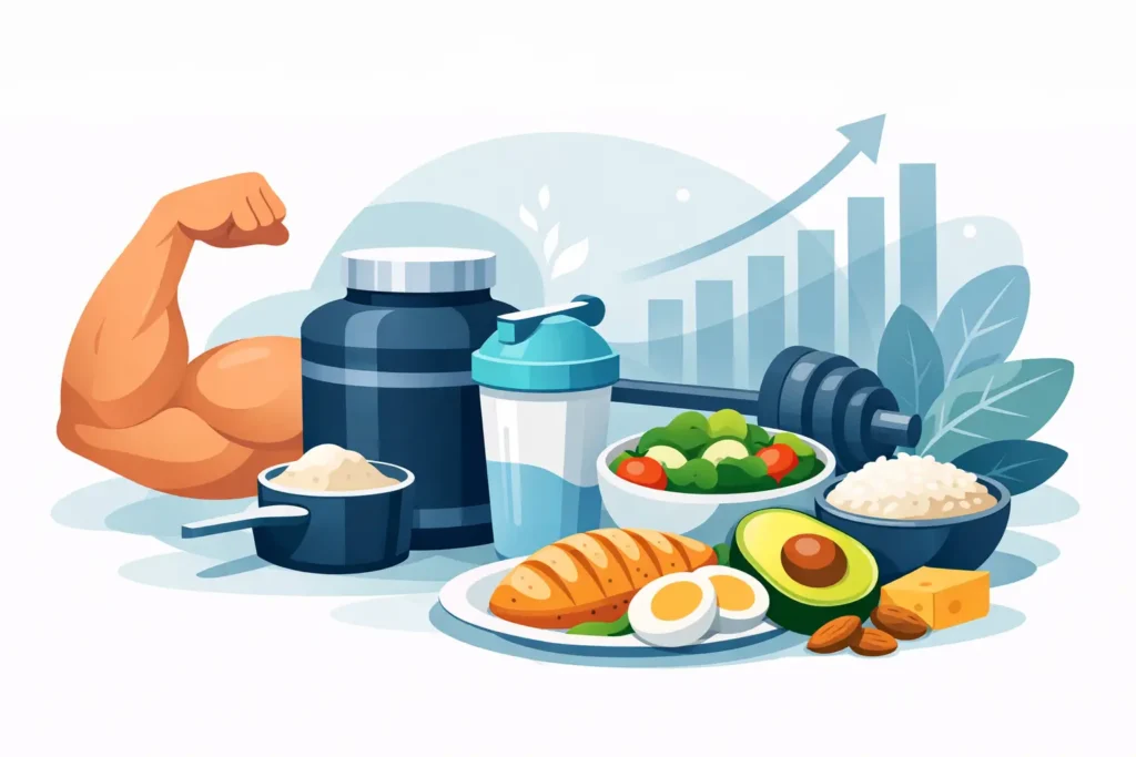 Ganho de massa muscular alimentação na prática