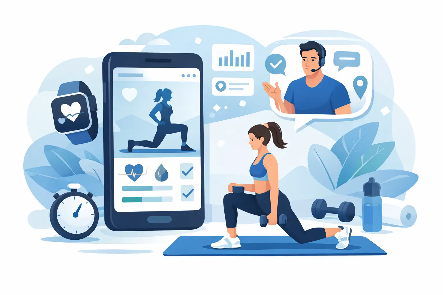 App de treino com acompanhamento funciona?