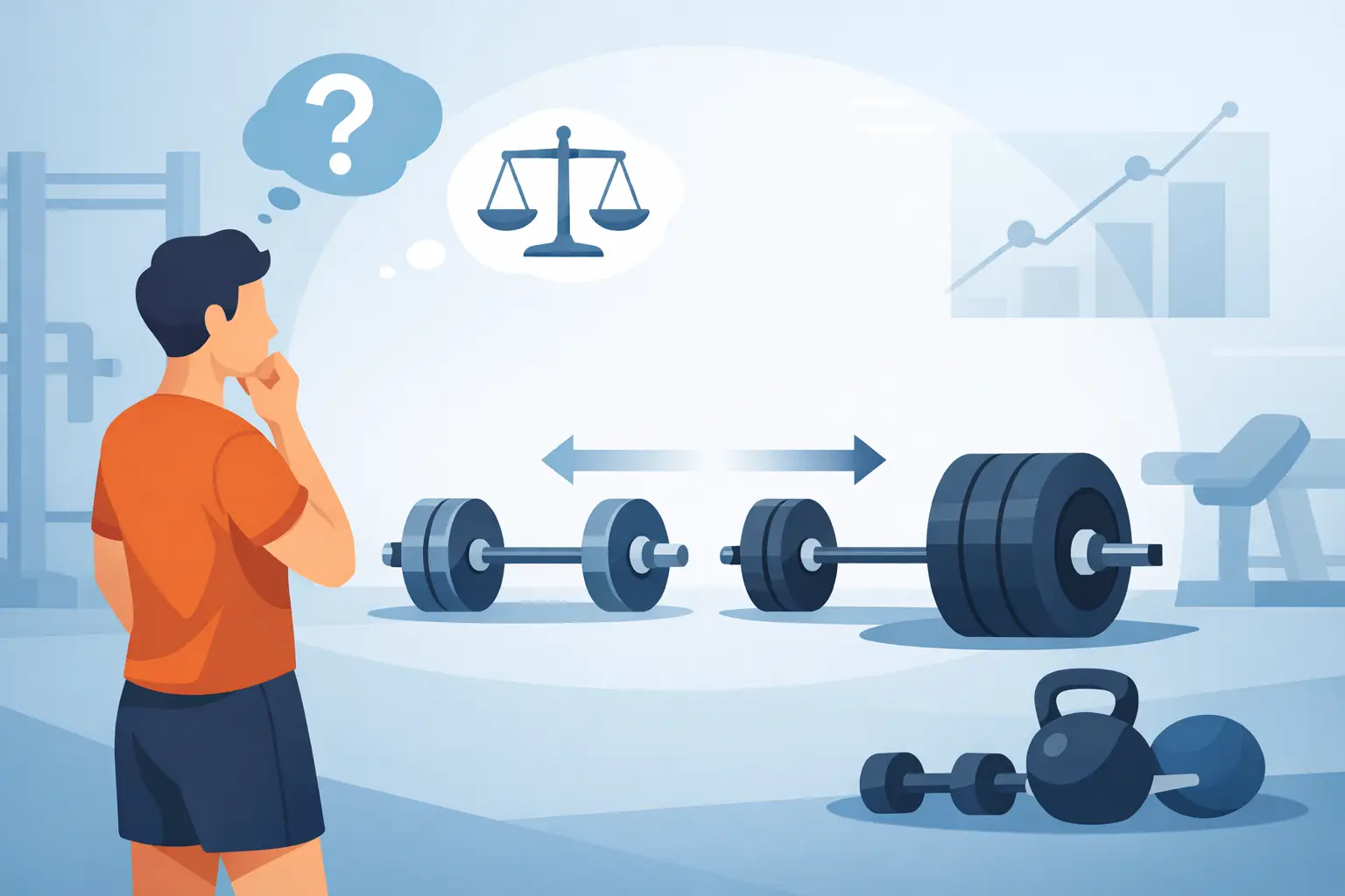 Como escolher carga inicial sem errar no treino