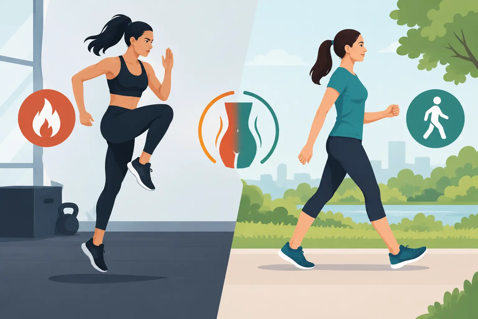 HIIT versus caminhada para perder gordura