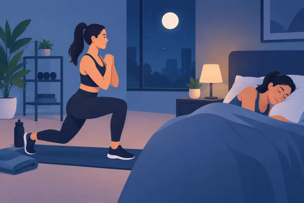 Como adaptar treino noturno sem perder o sono