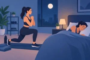 Como adaptar treino noturno sem perder o sono